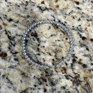 Elegant Silver Tennis Bracelet